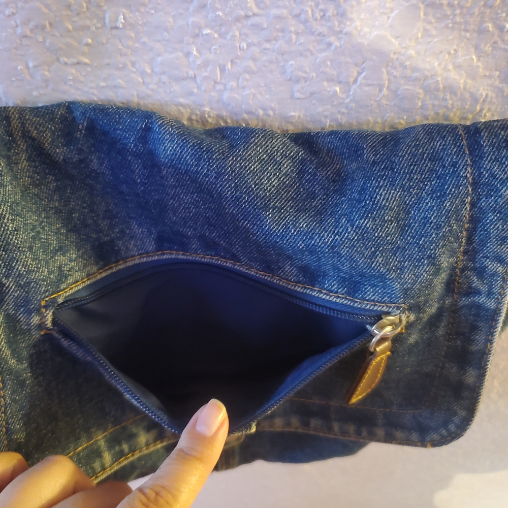 Denim Crossbody Bag - Picture 3 of 9